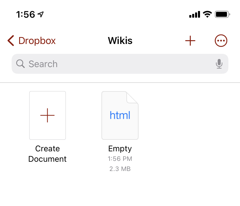 Quine 2 allows creating and opening TiddlyWiki documents in Dropbox.