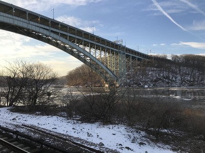 Spuyten Duyvil on a frosty morning.